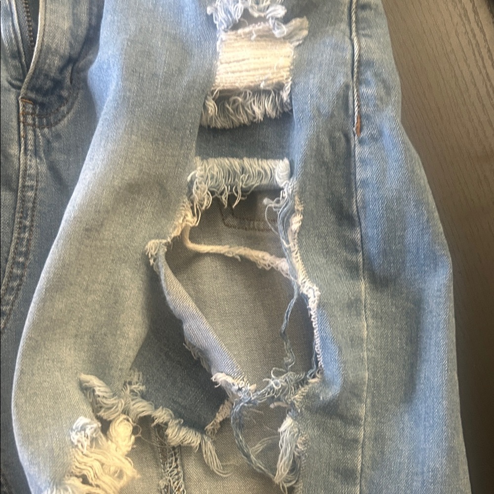 Fashion Nova Distressed Denim Dress - Picture 16 of 16